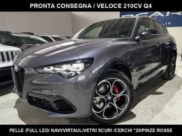 Alfa Romeo Stelvio 2.2 Td 210cv At8 Q4 Veloce /pelle/navi/vetri Scuri 